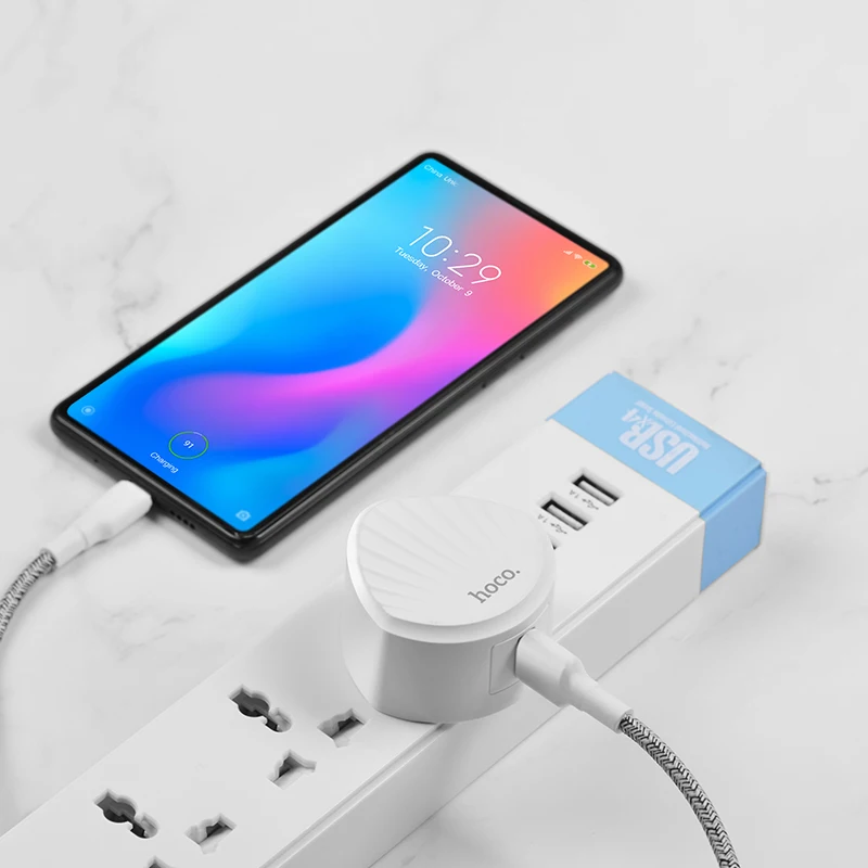 HOCO C68 20 шт./лот 18 Вт USB зарядное устройство для iPhone 11 Xs Max США ЕС вилка настенное зарядное устройство адаптер для samsung Xiaomi huawei