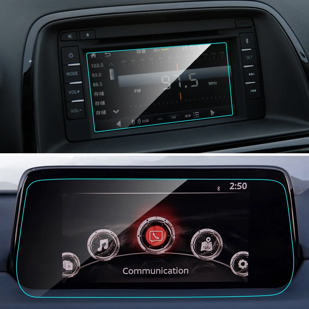 Автомобильная Защитная пленка для экрана GPS навигатора Mazda CX-5 CX 5 2013-2019 внутренняя
