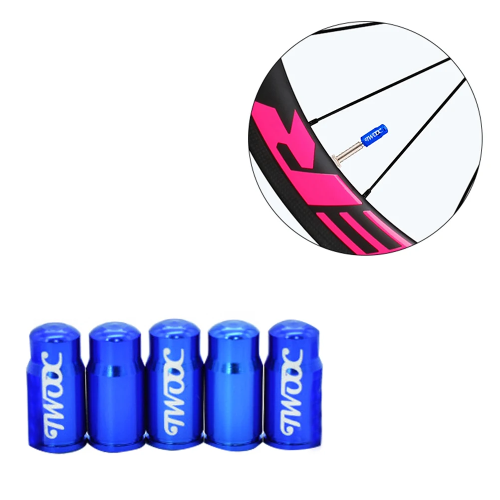 

5pcs French Style Aluminium Alloy Bike Wheel Tyre Valve Cap Bicycle Air Valve Caps Dust Cover