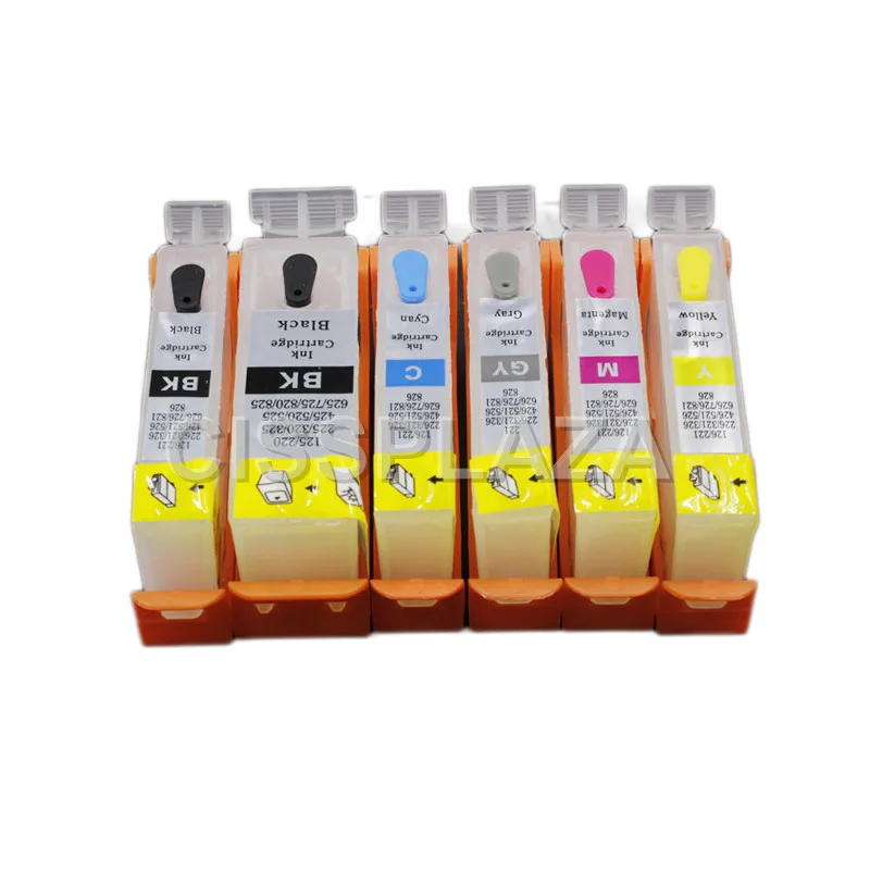 6 шт. картридж для CANON MG6150 MG8150 MG6250 MG6100 MG8250|ink cartridge|refillable ink cartridgesrefillable cartridges |