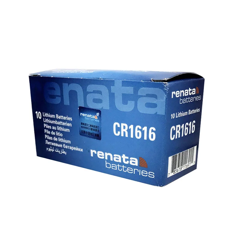 Renata 1616 cr1616 3V, литиевая батарея для ключей автомобиля часы высокопроизводительная Кнопка аккумуляторная ячейка CR1616