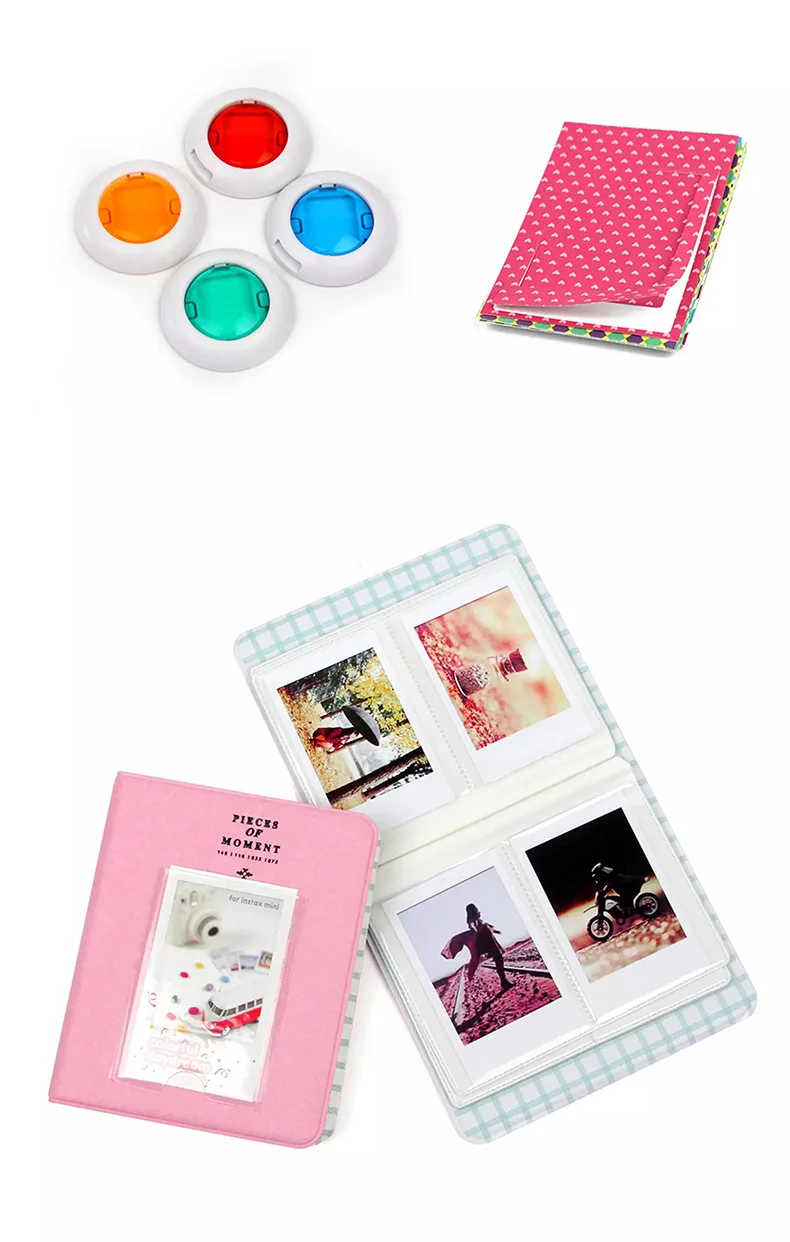 Caiul/caiul Polaroid Mini8/8+/9 Силиконовая обложка альбома Рамный фильтр костюм аксессуары 7 в 1