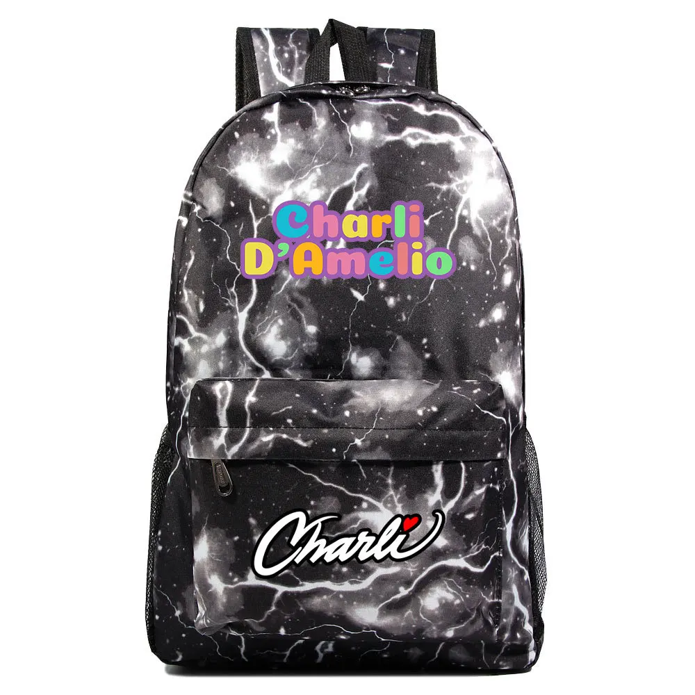 

Рюкзак Charli Damelio с принтом для девочек и мальчиков, школьные ранцы для подростков, сумка для ноутбука, Детские повседневные дорожные сумки для книг, Mochila