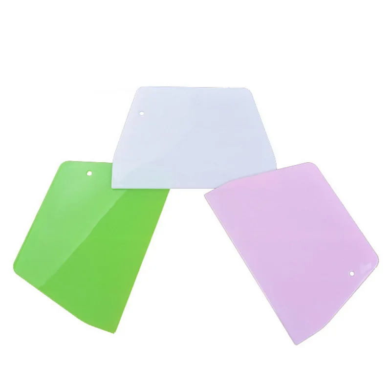

Bakeware Food Grade Plastic Scraper Blade Butter Cake Wipe Shaving Cream Cut Dough Scraper Plate Pastry Tools
