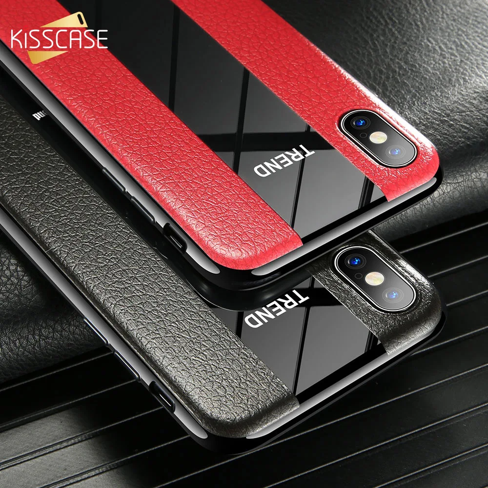 KISSCASE чехол для телефона iPhone XR XS Max 7X8 6 Plus Мягкий Силиконовый ТПУ роскошный бизнес