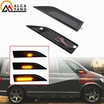 

Pair Dynamic LED Side Marker Lights 12V Flowing Turn Signal Light Sequential Blinker for VW Transporter T6 Caravelle MK VI