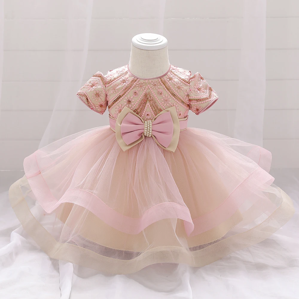 Cheap 4-7 Years Summer Dresses Infant Baby Girl Birthday Party Dress Lace  Flower Newborn Princess Clothes Toddler Baby Girls Wedding Gown | Joom