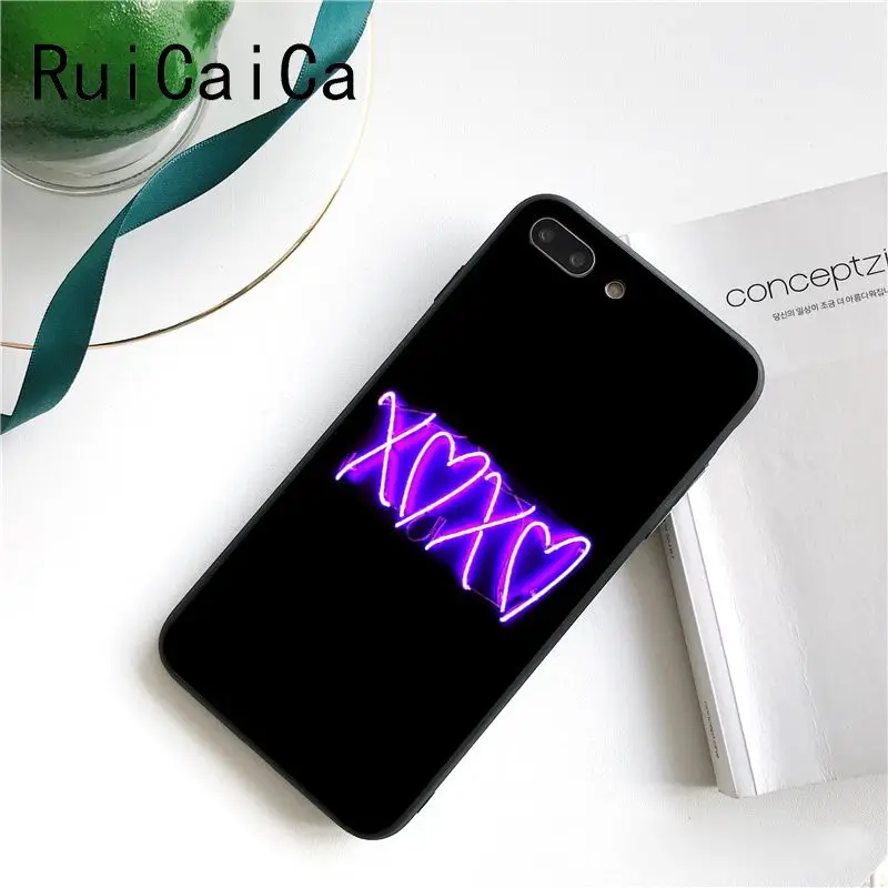 Black background fluorescent small pattern font neon