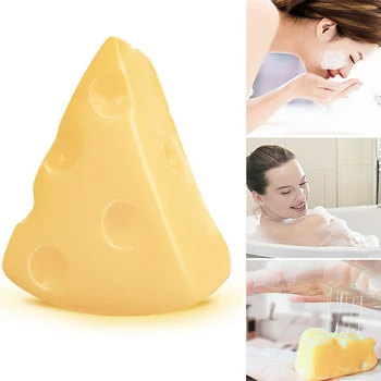 

Dropshipping Cheese Cleansing Soap Moisturizing Oil-Control Anti-Itch Anti-Mite Handmade Soap Bathroom SMJ
