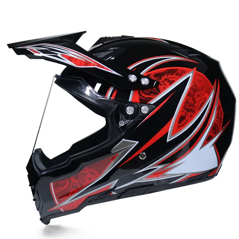 Гоночный Кроссовый мотоциклетный шлем DOT Casque Moto Capacete Moto Casco бездорожье полное лицо винтажный Кроссовый шлем для женщин 3 подарка - Цвет: 12