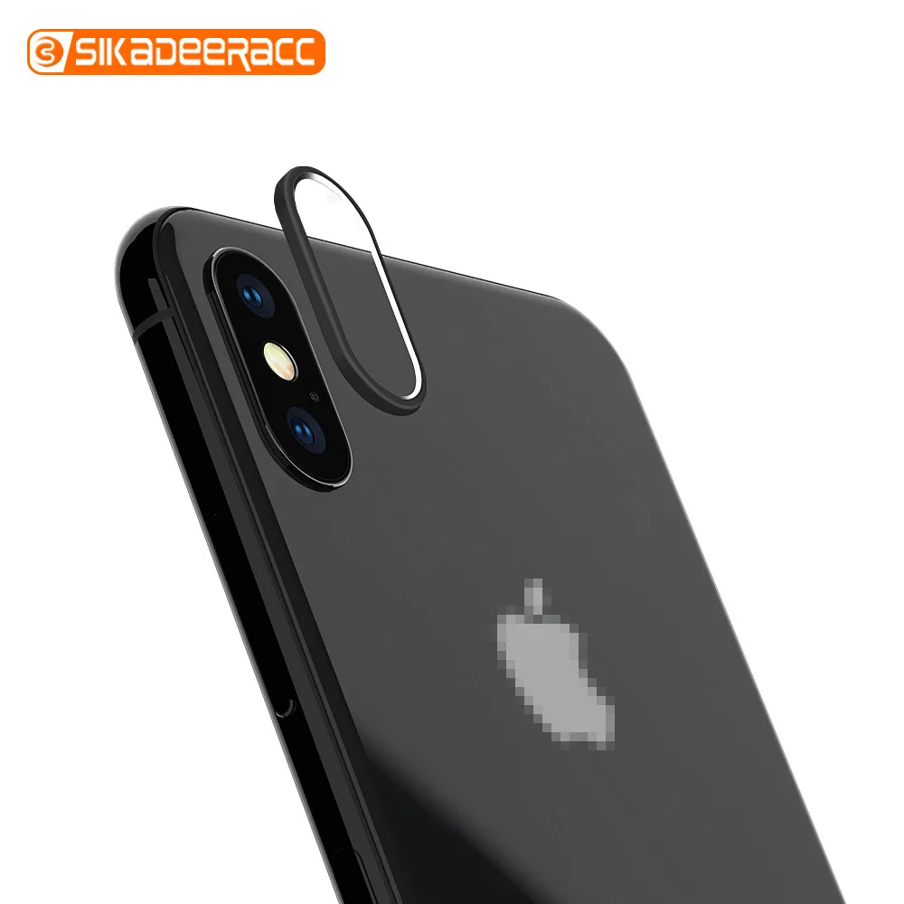 2 шт. Защита объектива камеры телефона круг для iPhone X XR 6 6S 7 8 Plus XS Max заднее защитное