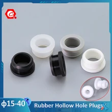 

2Pcs 15mm-40mm Silicone Rubber Snap-on Grommet Hole Plugs End Caps Bung Wire Cable Protect Bush Black/White/Transparent/Grey 12