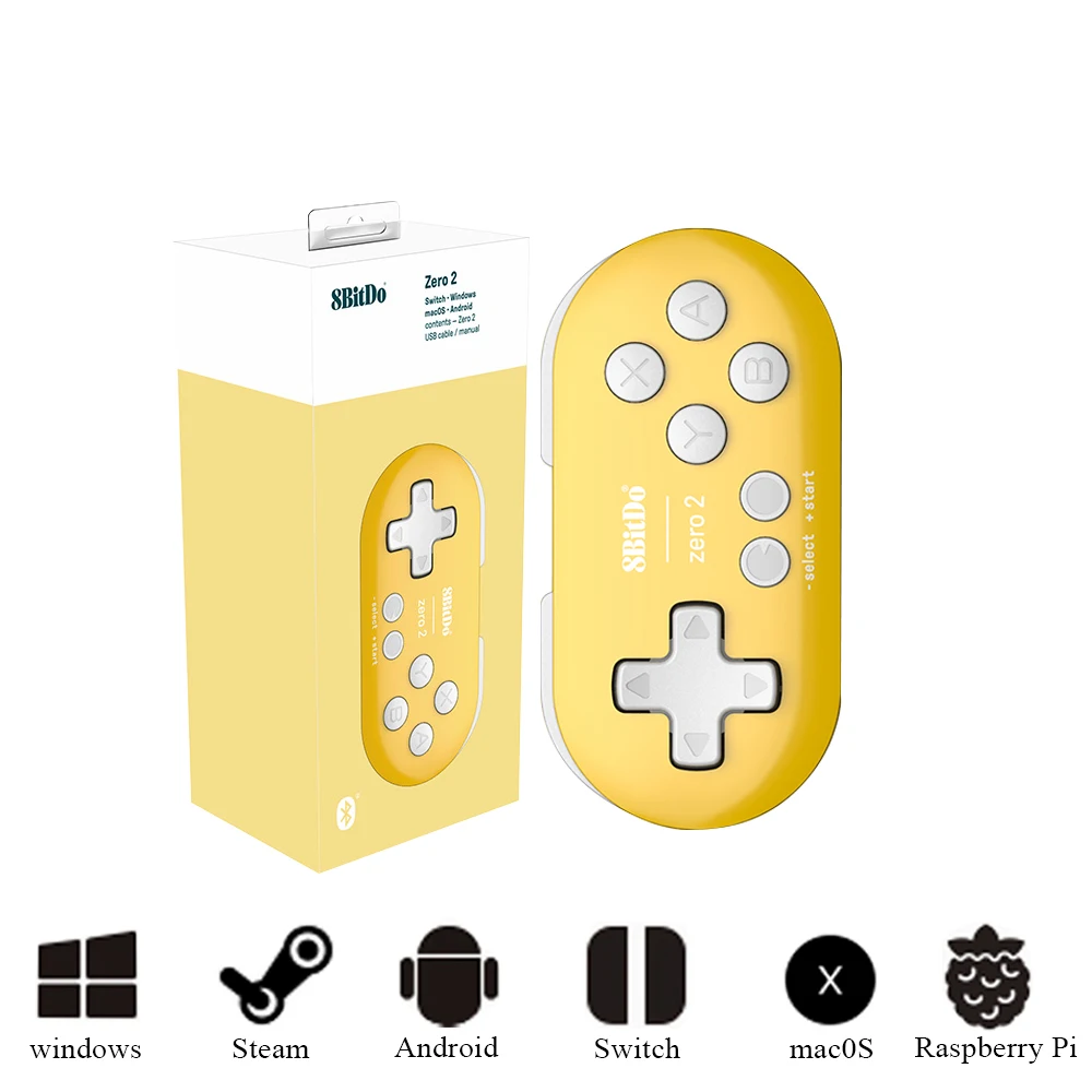 8bitdo Zero 2 Bluetooth Gamepad Mini Controller Compatible For Nintendo Switch Windows Android Macos Gamepads Aliexpress