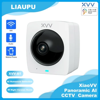 

Xiaovv A1 Smart 360 Panoramic IP Camera HD 1080P AI Humanoid Detection Security IR Night Vision Survillance Mini CCTV Camera