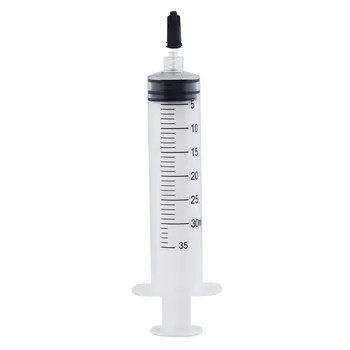

30cc Dispensing Syringe Applicator for Precisely Dispensing Pastes with Tip Cap Sealants and Epoxies with Tip Cap Pack of 200