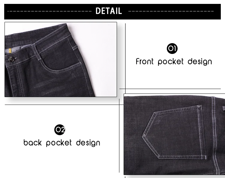 Xu Rui новые мужские Модные джинсы деловые повседневные Стрейчевые узкие джинсы классические брюки джинсовые брюки мужские черные Большие размеры