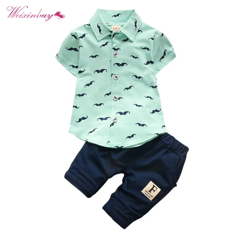 Комплекты одежды для маленьких мальчиков, Bebe, модная футболка+ однотонные штаны, комплект, летняя детская одежда хлопковый спортивный костюм для малышей, одежда,# E