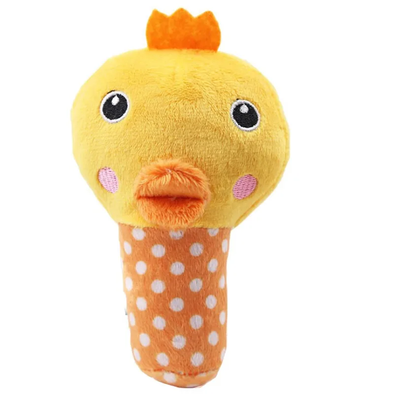 Chick Животные игрушки для собак Мягкая пищащая игрушка для домашних животных милый медведь утка Краб плюшевая головоломка для собак кошка Жевательная пищалка пищащая игрушка для домашних животных - Цвет: Chick