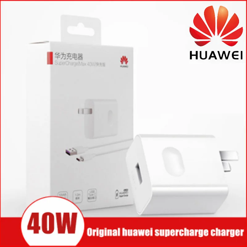 Зарядное устройство Huawei P40 Pro быстрая зарядка 40 Вт Usb 5 А кабель для Mate 20 30 pro Honor Magic 2