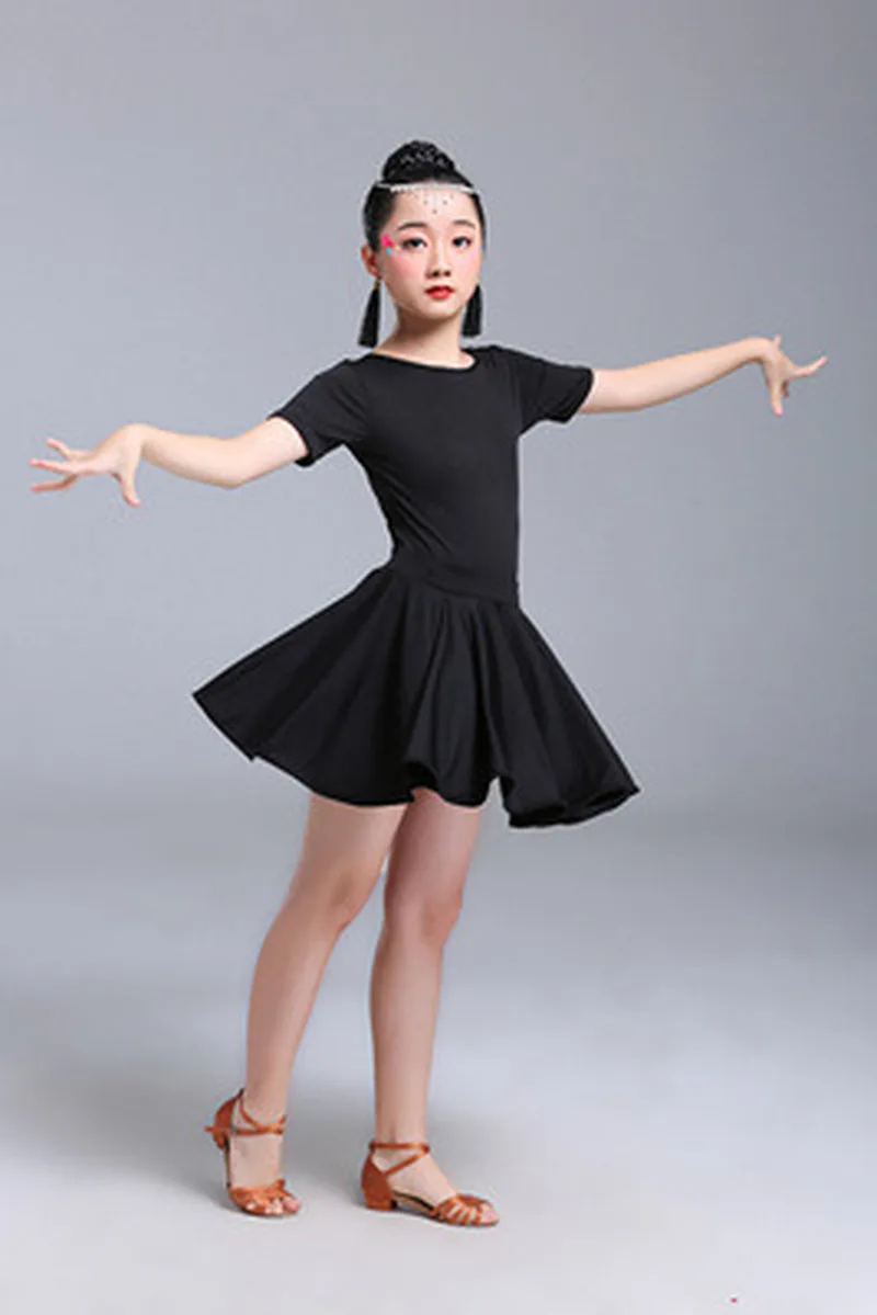 New Latin Ballroom Dance Dress Jumpsuits Girls Performance Latin Suit