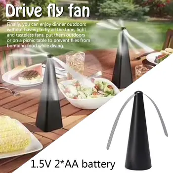 

Fly Repellent Fan Pest Reject Mosquitoes Insect Killer Keep Flies and Bugs Away From Your Food Enjoy Outdoor Meal Mosquito Trap