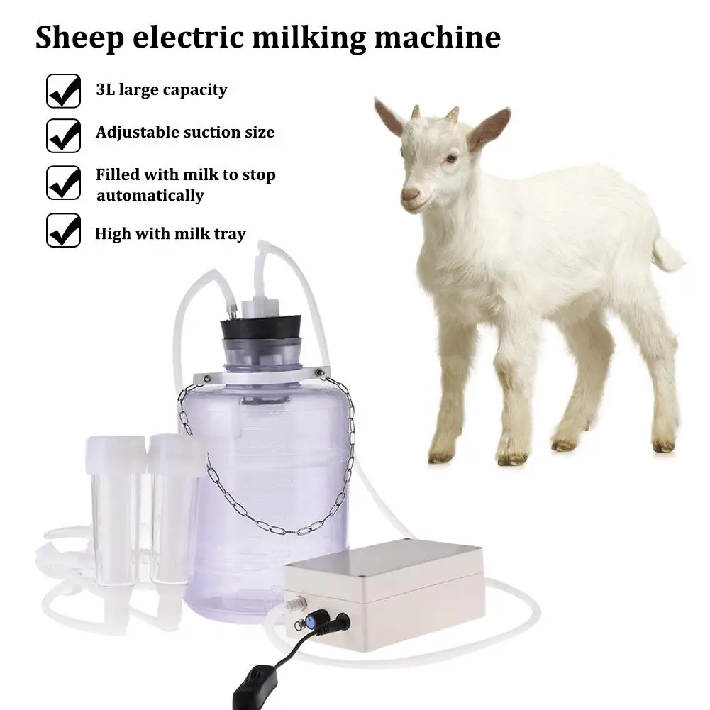 

Upgraded Electric Breast Pump Milk Sheep Small Milking Machine 3L High Configuration Household Adjustable Suction Milk Tray