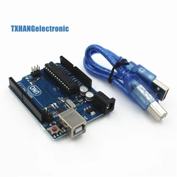 

UNO R3 MEGA328P ATMEGA16U2 Development Board for Arduino + USB Cable New for arduino uno diy electronics