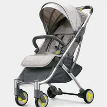 High Landscape Stroller Two-way Can Sit Reclining Ultra-light Portable Folding Shock Four-wheeled Baby Trolley High Landscape Stroller Two-way Can Sit Reclining Ultra-light Portable Folding Shock Four-wheeled Baby Trolley