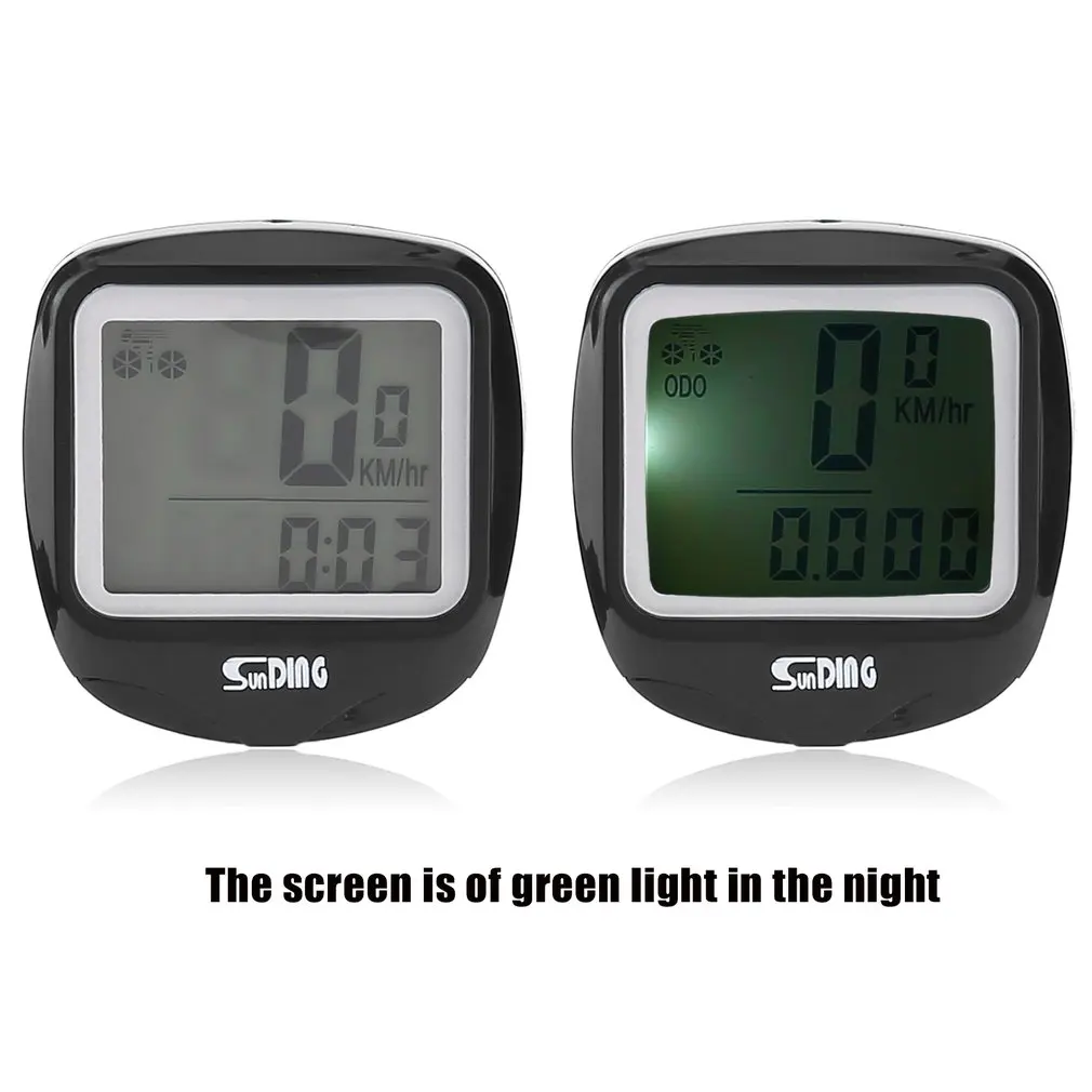 SUNDING SD-568C/SD-573C1 Wireless Bicycle Computer Multifunctional Odometer Sensor Waterproof Digital LCD Speedometer Stopwatch - Цвет: SD 568C