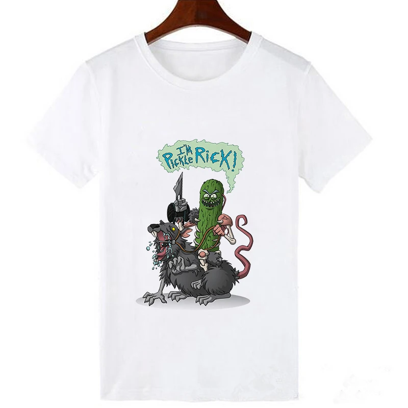 Showtly Rick and Morty футболка для мужчин/женщин футболки Новинка забавная одежда футболки мужские белые футболки pickle rick мужские топы