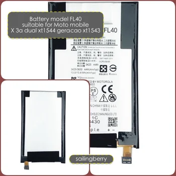 

Original Battery suitable for Motorola mobile Moto X 3a dualxt1544 geracao xt1543 with battery model FL40