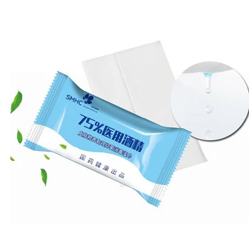 

10sheets/Pack 75% Alcohol Cotton Clean Wipes Disinfectant Wet Tattoo Swabs