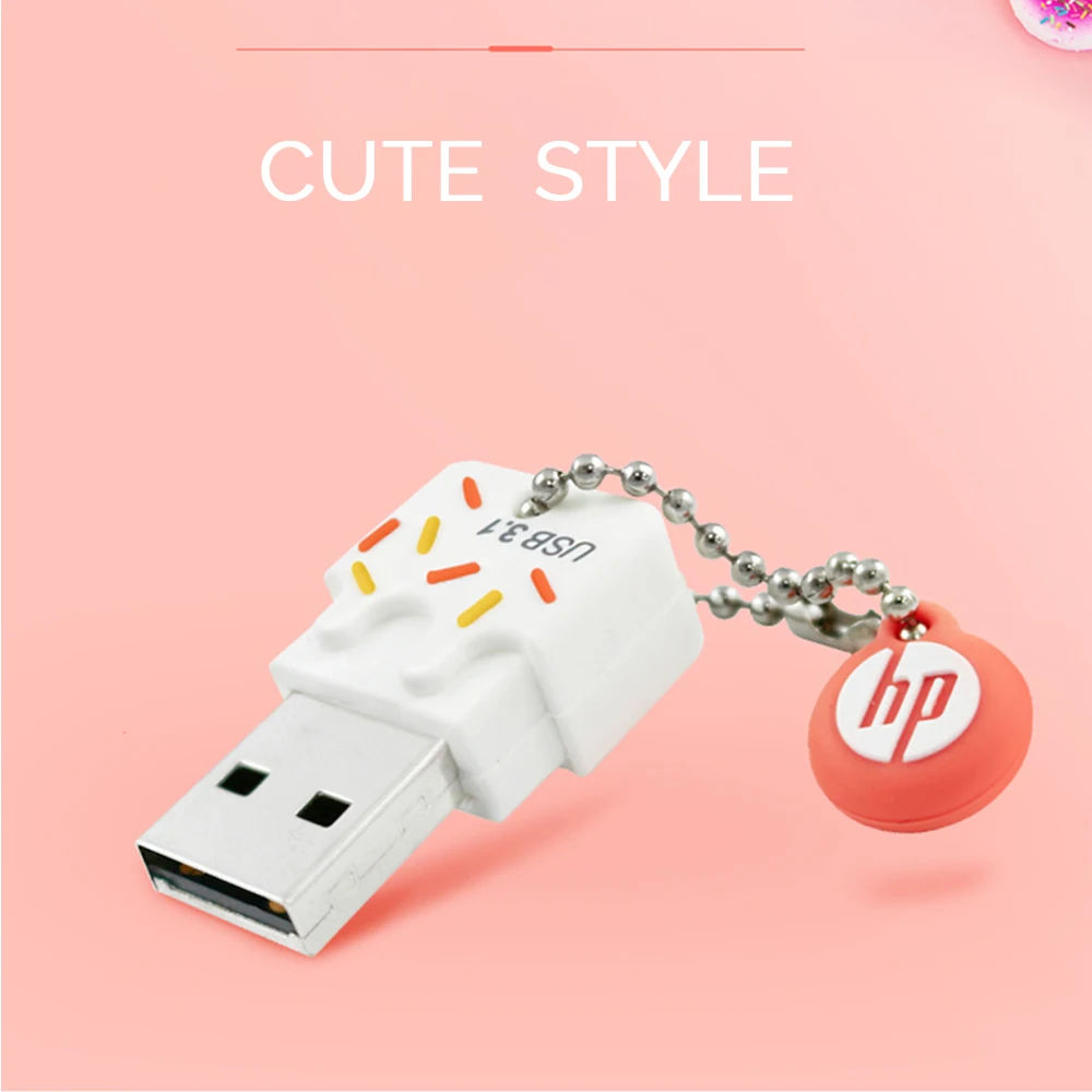 Hp милый USB 3,1 флеш-накопитель 32 Гб 64 Гб 128 ГБ флеш-накопитель Флешка карта памяти устройство для хранения U диск для девочек