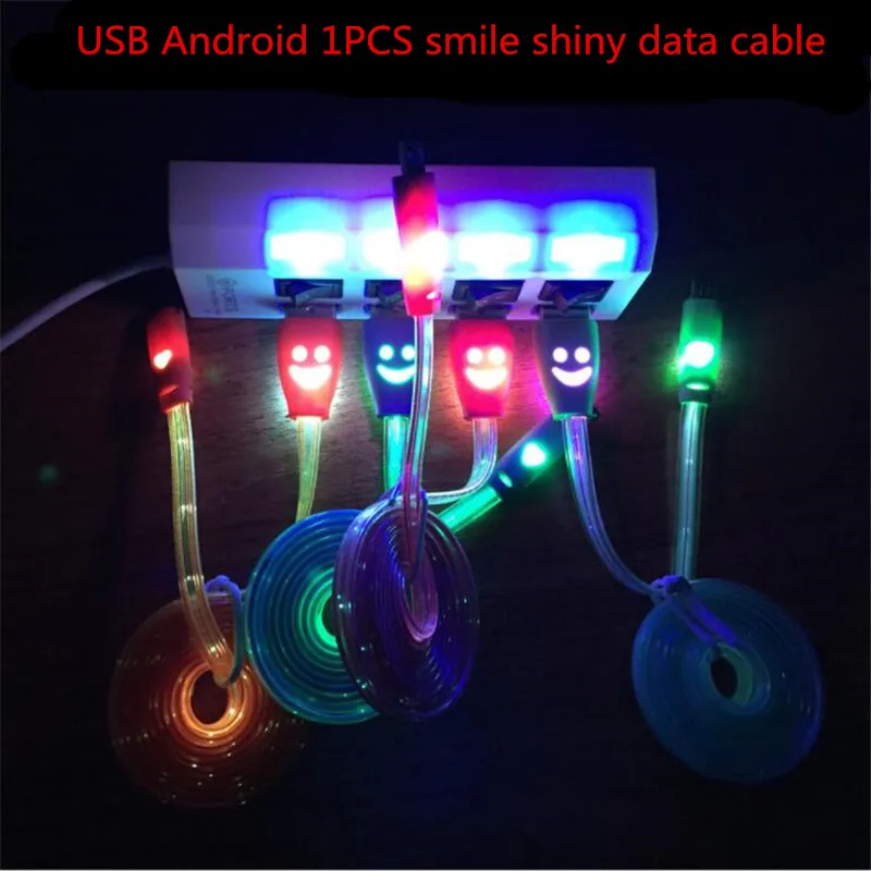 Для samsung millet Redmi Android USB зарядный кабель 1 м Micro USB светодиодный светильник для быстрой зарядки и передачи данных