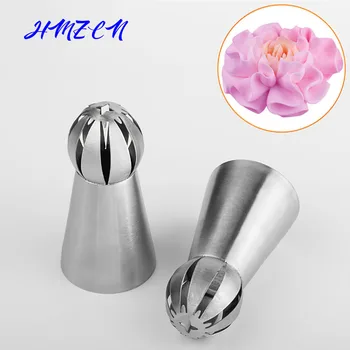 

114# Sphere Ball Russian Nozzle Pastry Stainless Steel Icing Piping Tips Cupcake Cakes Decorating Baking Tools Flower Pastry
