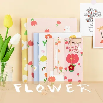 

MINKYS Floral Flower Memo Pads Note Set Journal Notebook Weekly Planner Notepad Metal Clip Bookmark Clip Paperlaria Stationery