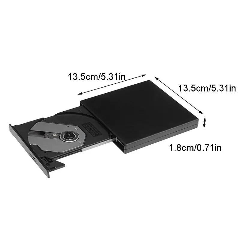 USB внешний DVD привод Карманный ультра тонкий Слот-в плеер привод писатель для ПК