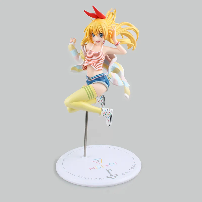 23 см японское аниме псевдо любовь Nisekoi Kirisaki Chitoge масштаб 1/8 ПВХ экшн-фигурка