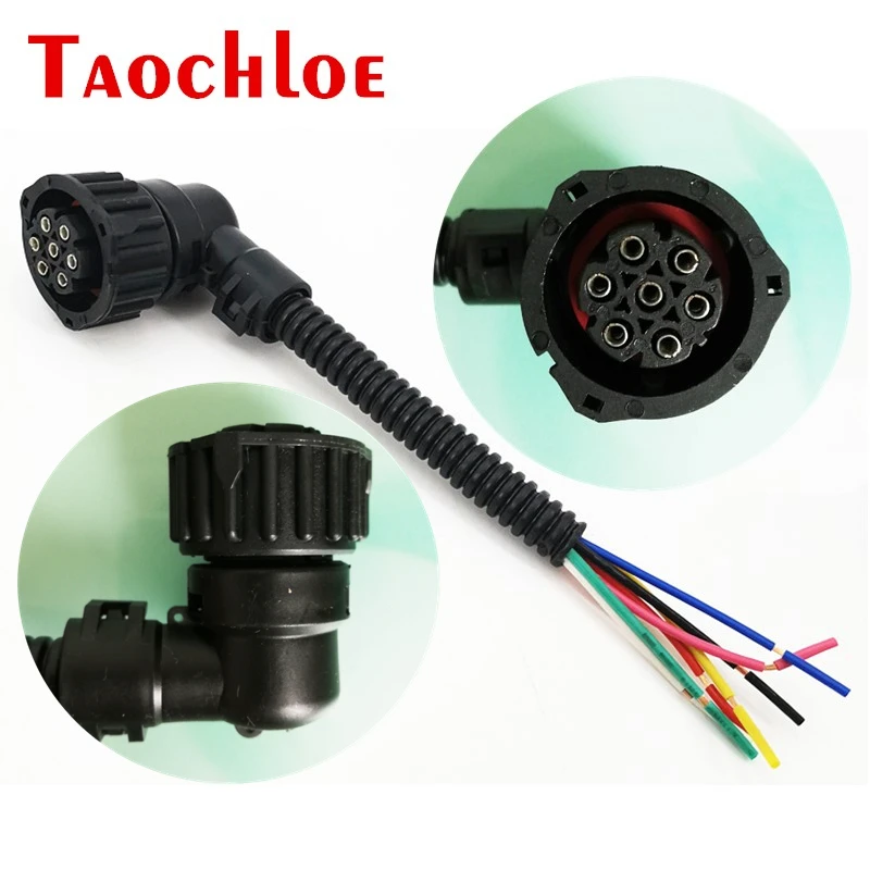 10Pcs 7 Pin Car Plug Socket For Volvo FH Heavy Truck Mercedes-benz Actros Tail Light Assembly Connector Wire | Автомобили и