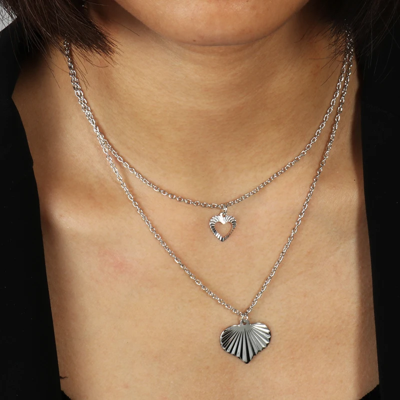 Новое поступление большие массивные капли воды сердца луна птица ожерелья с искусственным жемчугом и кулоны для женщин ключицы цепи ювелирные изделия - Окраска металла: Style 13