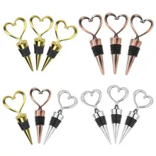 3 шт в форме сердца Шампанского Пробка для бутылки красного вина вакуумная герметичная многоразовая пробка