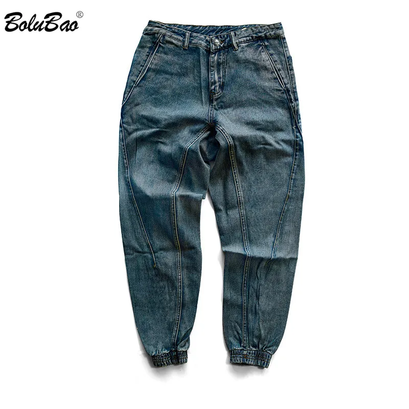 

BOLUBAO Men Fashion Jeans Street Trend Men's Loose Washed Jeans Harlan Pants Male Casual Wild Jeans Trousers