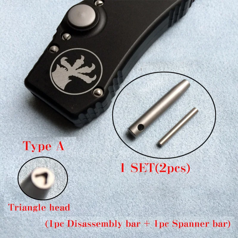 1Set Knife Handle Screws Removal Disassemble Tool for Microtec Halos Grip Screwdriver Tactical Inox Wrench Spanner Making DIY