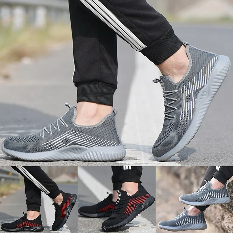 Litthing Tenis Masculino обувь мужские рабочие кроссовки легкие дышащие уличные проколы композитные Tenis Indestrutivel