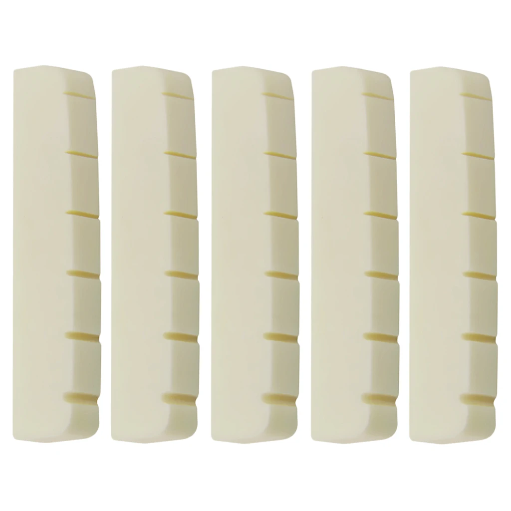 5x Quality 43mm Six String Buffalo Bone Nut for Les Paul Electric Guitar