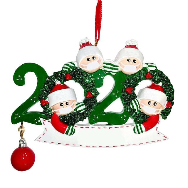 Personalized Survived Family Christmas Ornament DIY Name Blessing Christmas Tree Ornament New Year Christmas Gift Navidad