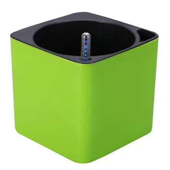 

4 Pcs in 1 Set Plastic Lazy Flower Pot Double Layer Square Tray Box Planter Self Watering Flowerpot Large Capacity Water Plantin
