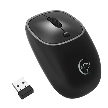 

2.4GHz Wireless Mouse with Receiver 2400DPI Rechargeable Mute Office Gaming Mice for Laptop Desktop PC Computer