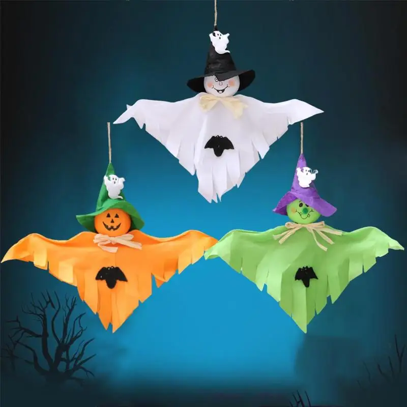 

1pc Halloween Ghost Hanging Decoration Indoor Outdoor Specter Party Ornament Utility Pendant Props Halloween Event Party Decor