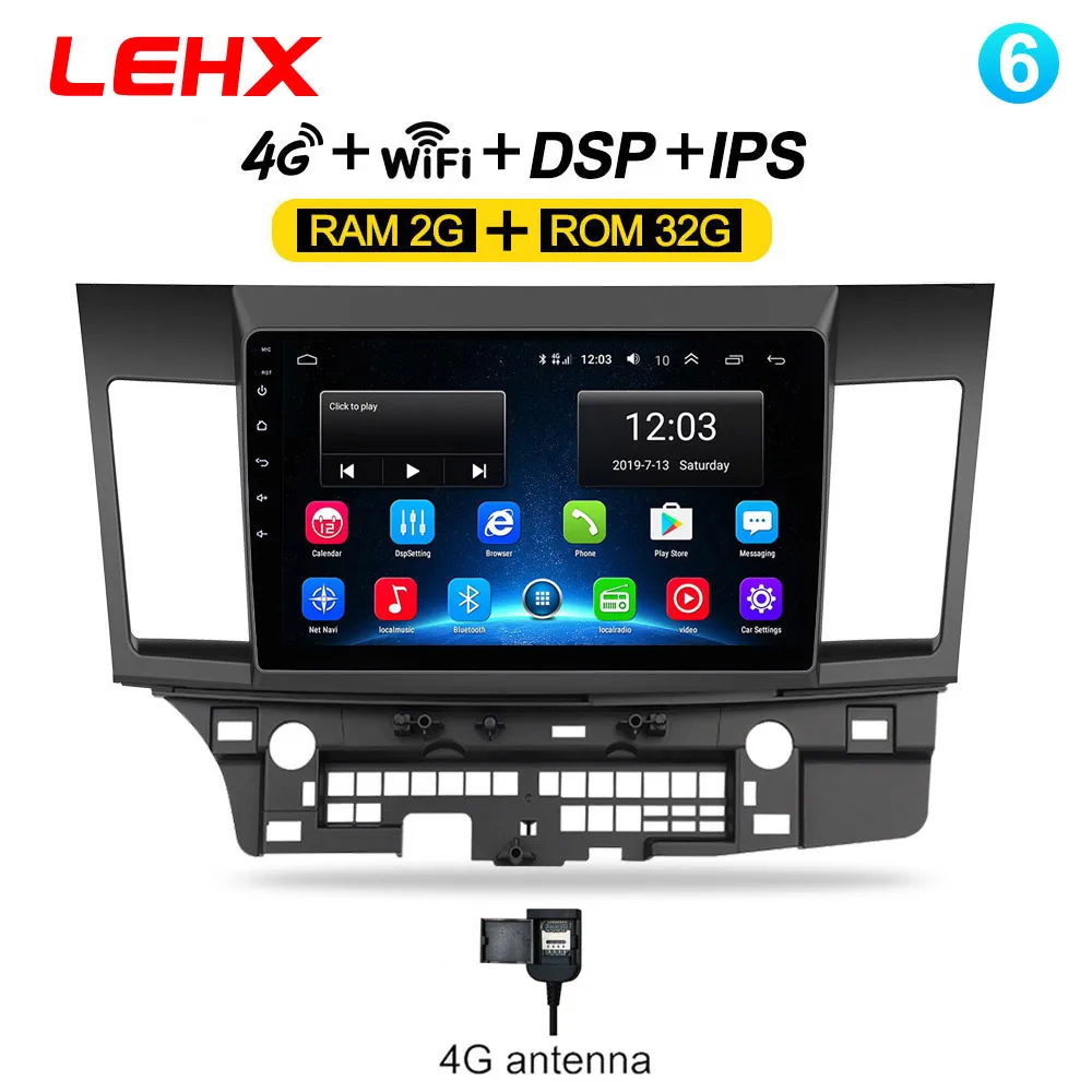 LAN-932-4G Автомобильный Android 8,1 автомобильный dvd мультимедиа для MITSUBISHI LANCER 10,1 дюймов 2 DIN Gps навигация Радио Видео Аудио плеер - Цвет: LAN-932-4G